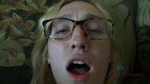 Victoria rides you like a demon before you creampie her.